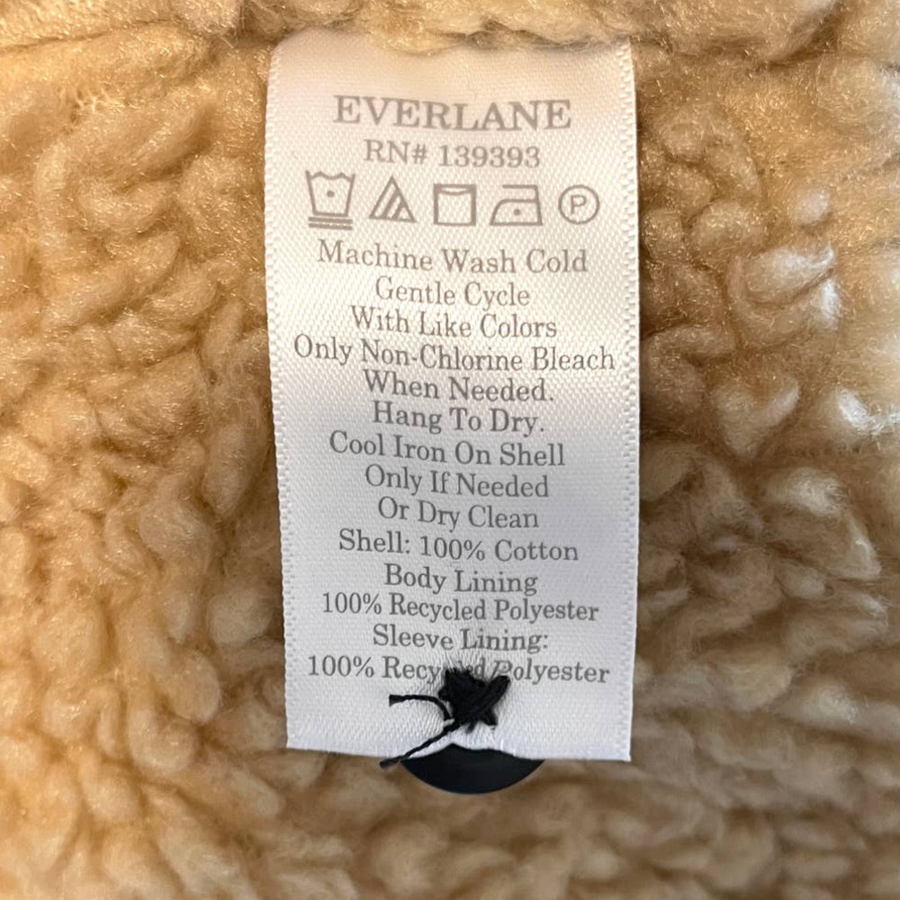 Everlane Men's The ReNew Fleece-Lined Heavyweight Overshirt Size XXL New - Picture 16 of 16
